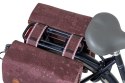 Sakwa podwójna BASIL BOHEME DOUBLE PANNIER BAG 35L Universal Bridge System, wodoodporna fig red (WYPRZEDAŻ -50%)
