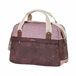 Sakwa miejska pojedyncza BASIL BOHEME CARRY ALL BAG 18L Hook On System, wodoodporna fig red (DWZ)