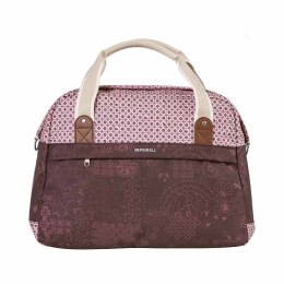 Sakwa miejska pojedyncza BASIL BOHEME CARRY ALL BAG 18L Hook On System, wodoodporna fig red (DWZ)