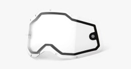 Szyba do gogli 100% RACECRAFT2/ACCURI2/STRATA2 (Szyba Podwójna Przezroczysta) (WYPRZEDAŻ -50%)