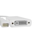 Qoltec Adapter Mini DVI na DVI (24+5) | Full HD | 0.16m