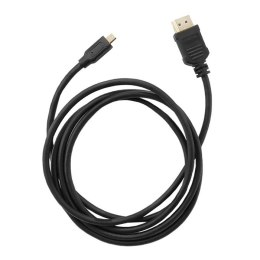 Qoltec Kabel HDMI | Micro HDMI | High speed | 4K | 30Hz | GOLD | 1.5m