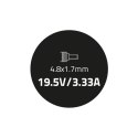 Qoltec Zasilacz do laptopa HP 65W | 19.5V | 3.33A | 4.8*1.7 | +kabel zasilający