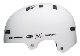 Kask bmx BELL LOCAL matte white fasthouse roz. L (59-61.5 cm) (NEW 2025)