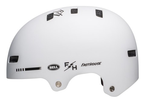 Kask bmx BELL LOCAL matte white fasthouse roz. L (59-61.5 cm) (NEW 2025)