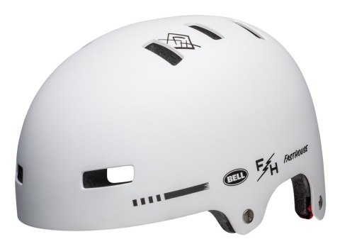 Kask bmx BELL LOCAL matte white fasthouse roz. M (55-59 cm) (NEW 2025)