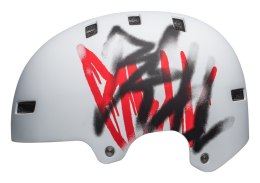 Kask bmx BELL LOCAL matte white scribble roz. M (55-59 cm) (WYPRZEDAŻ -50%)