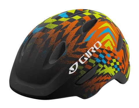 Kask dziecięcy GIRO SCAMP MIPS matte black check fade roz. S (49-53 cm) (NEW 2025)