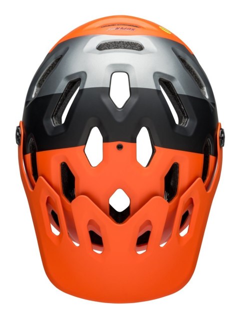 Kask full face BELL SUPER 3R MIPS matte orange black roz. L (58-62 cm) (NEW).