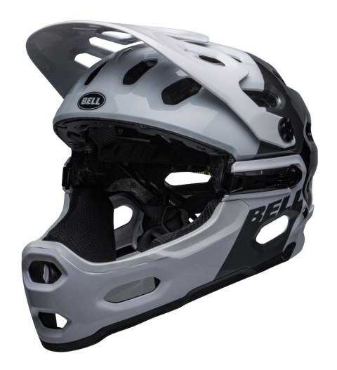 Kask full face BELL SUPER 3R MIPS matte white black roz. L (58-62 cm) (WYPRZEDAŻ -50%)