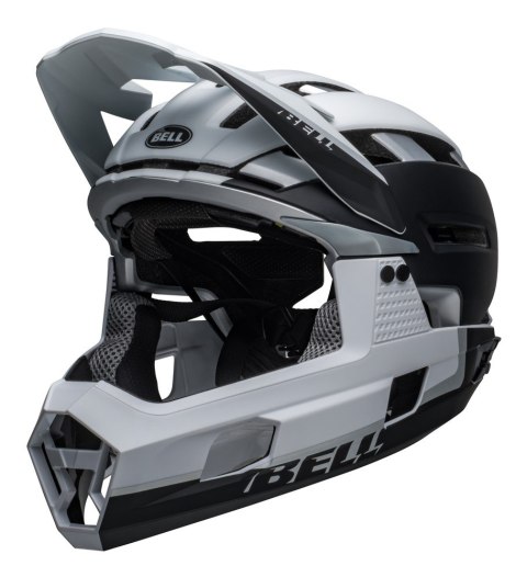 Kask full face BELL SUPER AIR R SPHERICAL matte black white roz. L (59-63 cm) (NEW 2025)