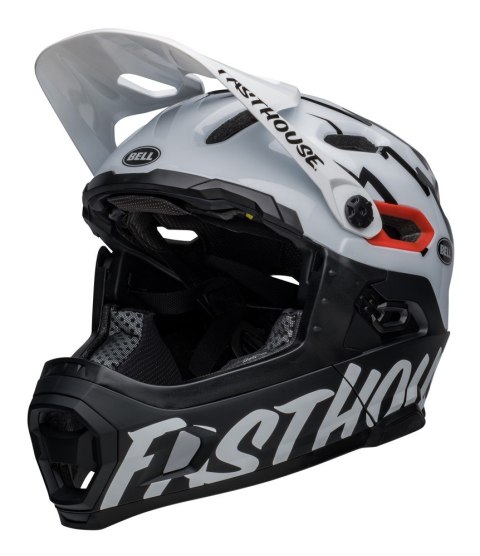 Kask full face BELL SUPER DH SPHERICAL fasthouse matte gloss black white roz. L (58-62 cm) (NEW 2025)