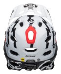 Kask full face BELL SUPER DH SPHERICAL fasthouse matte gloss black white roz. L (58-62 cm) (NEW 2025)