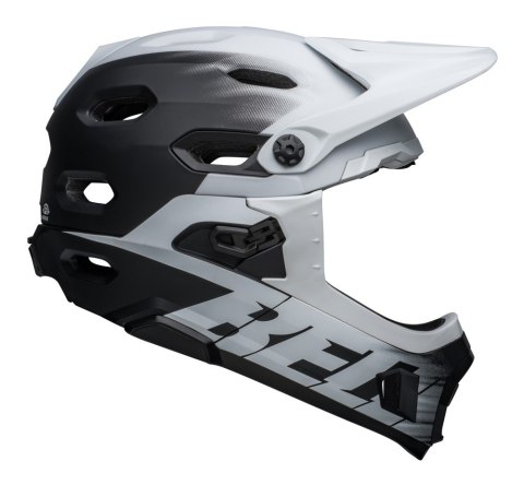 Kask full face BELL SUPER DH SPHERICAL matte black white roz. M (55-59 cm) (NEW 2025)