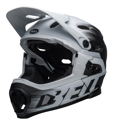 Kask full face BELL SUPER DH SPHERICAL matte black white roz. M (55-59 cm) (NEW 2025)