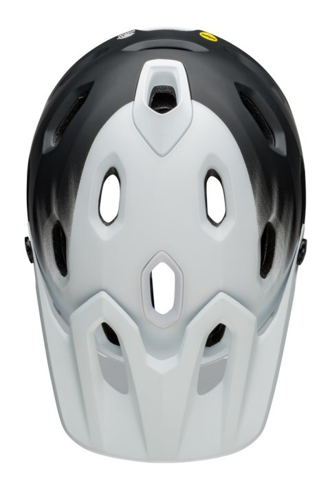Kask full face BELL SUPER DH SPHERICAL matte black white roz. M (55-59 cm) (NEW 2025)