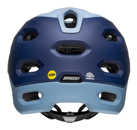 Kask full face BELL SUPER DH SPHERICAL matte light blue navy roz. L (58-62 cm) (NEW 2025)