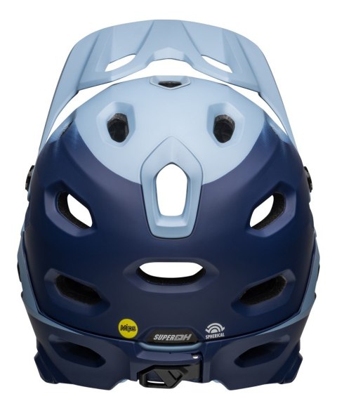 Kask full face BELL SUPER DH SPHERICAL matte light blue navy roz. M (55-59 cm) (NEW 2025)
