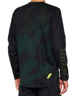 Koszulka męska 100% AIRMATIC LE Long Sleeve Black Camo roz. M (WYPRZEDAŻ -50%)