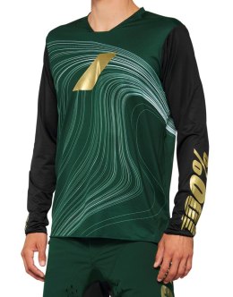 Koszulka męska 100% R-CORE X LE Jersey długi rękaw forest green roz. L (WYPRZEDAŻ -50%)