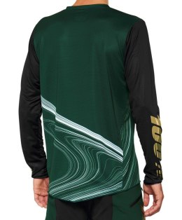 Koszulka męska 100% R-CORE X LE Jersey długi rękaw forest green roz. L (WYPRZEDAŻ -50%)