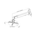 Uchwyt do projektorów do ściany/sufitu