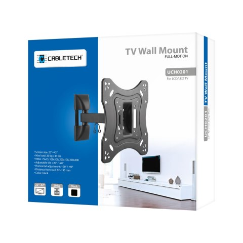 Uchwyt do ściany 23-43 cali czarny LPA51-221 (regulacja w pionie i w poziomie)