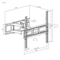Uchwyt naścienny uniwersalny do LED TV (32"-70") regulacja w pionie i poziomie