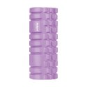 Wałek z wypustkami do masażu 14x33cm, kolor fioletowy, materiał EVA, REBEL ACTIVE