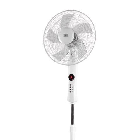Wentylator stojący Teesa sterowany pilotem (biały)