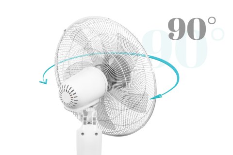 Wentylator stojący Teesa sterowany pilotem (biały)