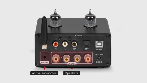 Wzmacniacz lampowy stereo Kruger&Matz model A80-PRO