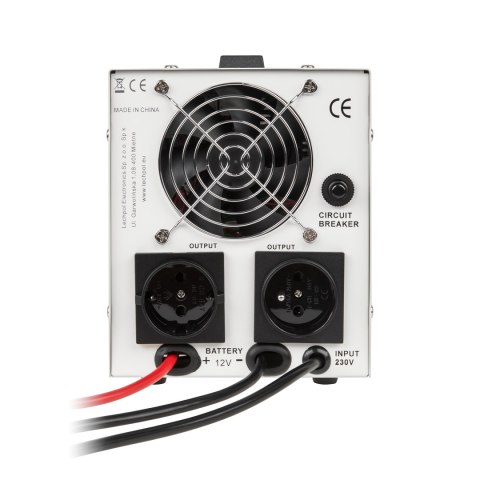 Zasilacz awaryjny KEMOT PROsinus-500 przetwornica z czystym przebiegiem sinusoidalnym i funkcją ładowania 12V 230V 500VA/300W