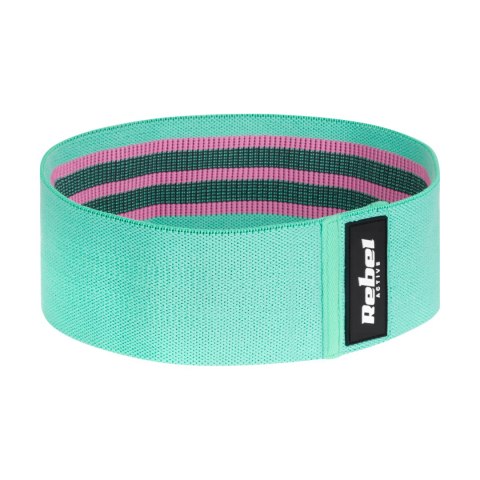 Zestaw gum do ćwiczeń materiałowy - Mini Band M, 27-55 kg, 3 gumy materiałowe, REBEL ACTIVE