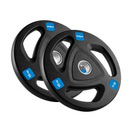 Obciążenie żeliwne olimpijskie gumowane zestaw 2x15kg, otwór 51mm , REBEL ACTIVE