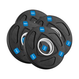 Obciążenie żeliwne olimpijskie gumowane zestaw 4x1.25kg, otwór 51mm , REBEL ACTIVE