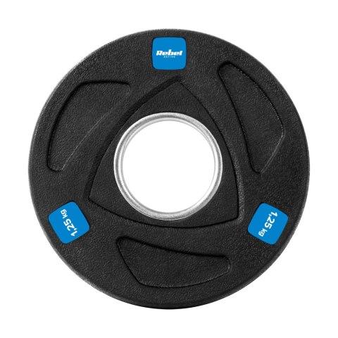 Obciążenie żeliwne olimpijskie gumowane zestaw 4x1.25kg, otwór 51mm , REBEL ACTIVE