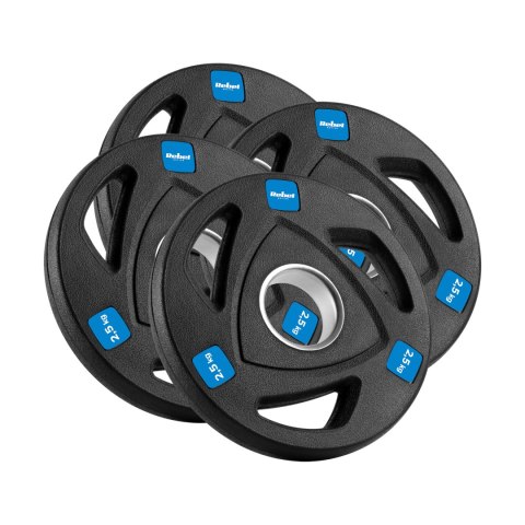 Obciążenie żeliwne olimpijskie gumowane zestaw 4x2.5kg, otwór 51mm , REBEL ACTIVE