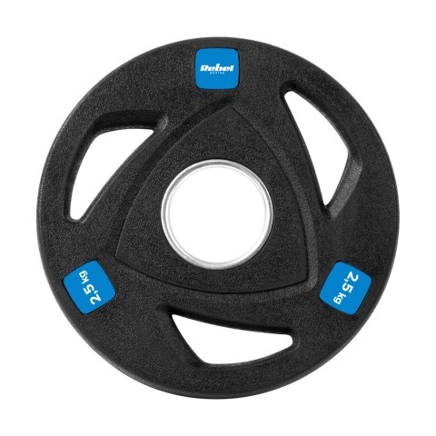 Obciążenie żeliwne olimpijskie gumowane zestaw 4x2.5kg, otwór 51mm , REBEL ACTIVE