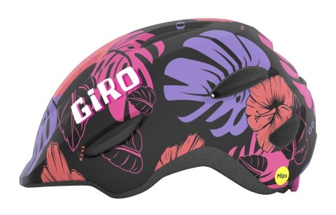 Kask dziecięcy GIRO SCAMP MIPS matte black floral roz. S (49-53 cm) (NEW 2025)