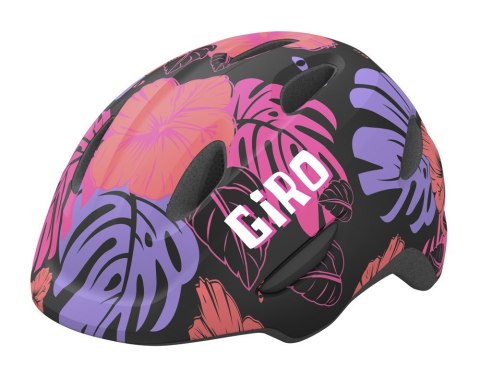 Kask dziecięcy GIRO SCAMP matte black floral roz. XS (45-49 cm) (NEW 2025)