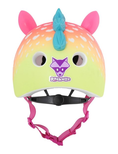 Kask dziecięcy juniorski RASKULLZ SUPER RAINBOW CORN pink roz. XS TODDLER FS 3+ (48-52 cm) (NEW 2026)