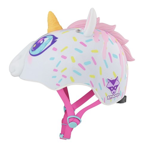 Kask dziecięcy juniorski RASKULLZ SUPER UNICONE white roz. S CHILD FS 5+ (50-54 cm) (NEW 2026)