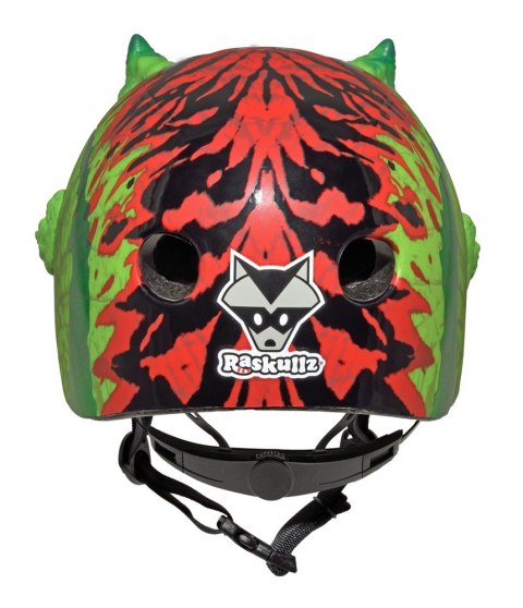 Kask dziecięcy juniorski RASKULLZ T-REX AWESOME green roz. S CHILD FS 5+ (50-54 cm) (NEW 2026)
