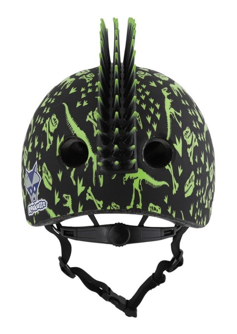 Kask dziecięcy juniorski RASKULLZ T-REX BONEZ MOHAWK black roz. S CHILD FS 5+ (50-54 cm) (NEW 2026)