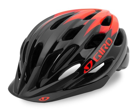 Kask dziecięcy juniorski GIRO RAZE matte black vermillion roz. Uniwersalny (50-57 cm) (NEW 2025)