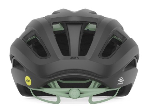 Kask szosowy GIRO ARIES SPHERICAL matte coal space green roz. M (55-59 cm) (NEW 2025)