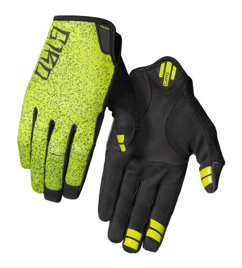 Rękawiczki męskie GIRO DND długi palec lime brakedown roz. XL (obwód dłoni 248-267 mm / dł. dłoni 200-210 mm) (NEW 2025)