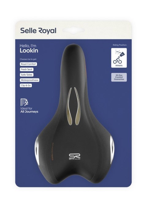 Siodło SELLEROYAL LOOKIN ATHLETIC 45st. żelowe + elastomery unisex (DWZ)