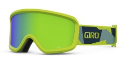 Gogle zimowe juniorskie GIRO CHICO 2.0 ANO LIME GEO CAMO (Szyba lustrzana kolorowa LODEN GREEN) (NEW 2023/2024)